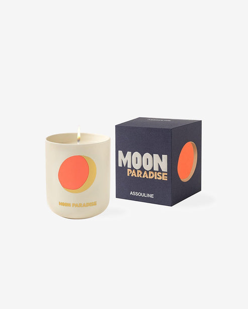 Moon Paradise Travel From Home Candle | ASSOULINE